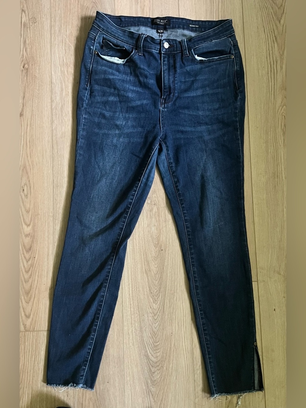 Dark Blue Judy Blue Skinny Jeans